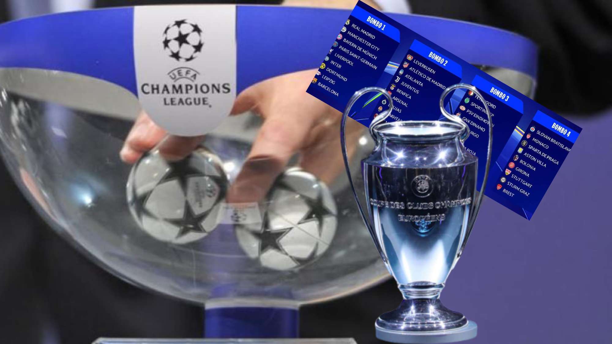 Asi será el sorteo de la nueva Champions