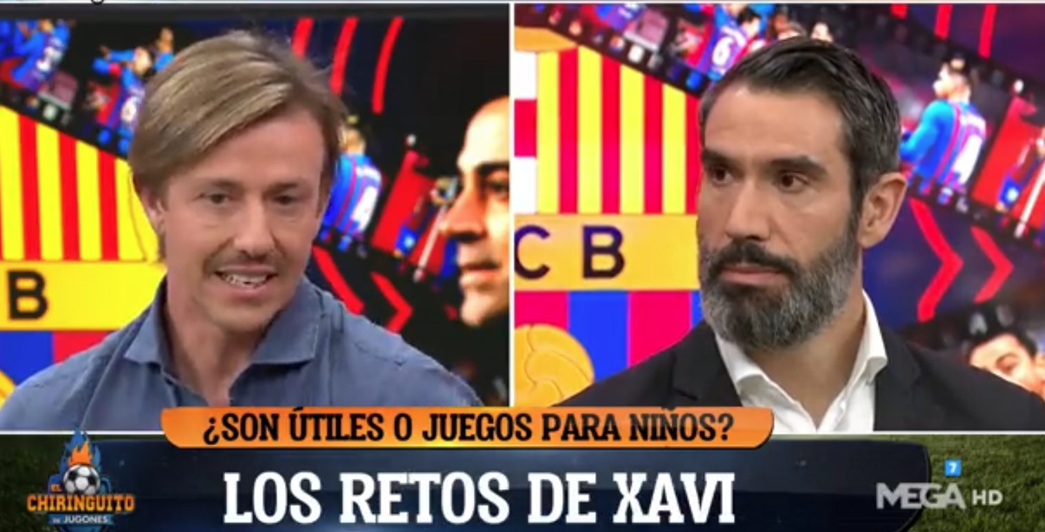 Guti y Fernando Sanz sobre los retos de Xavi, ayer en 'El Chiringuito'