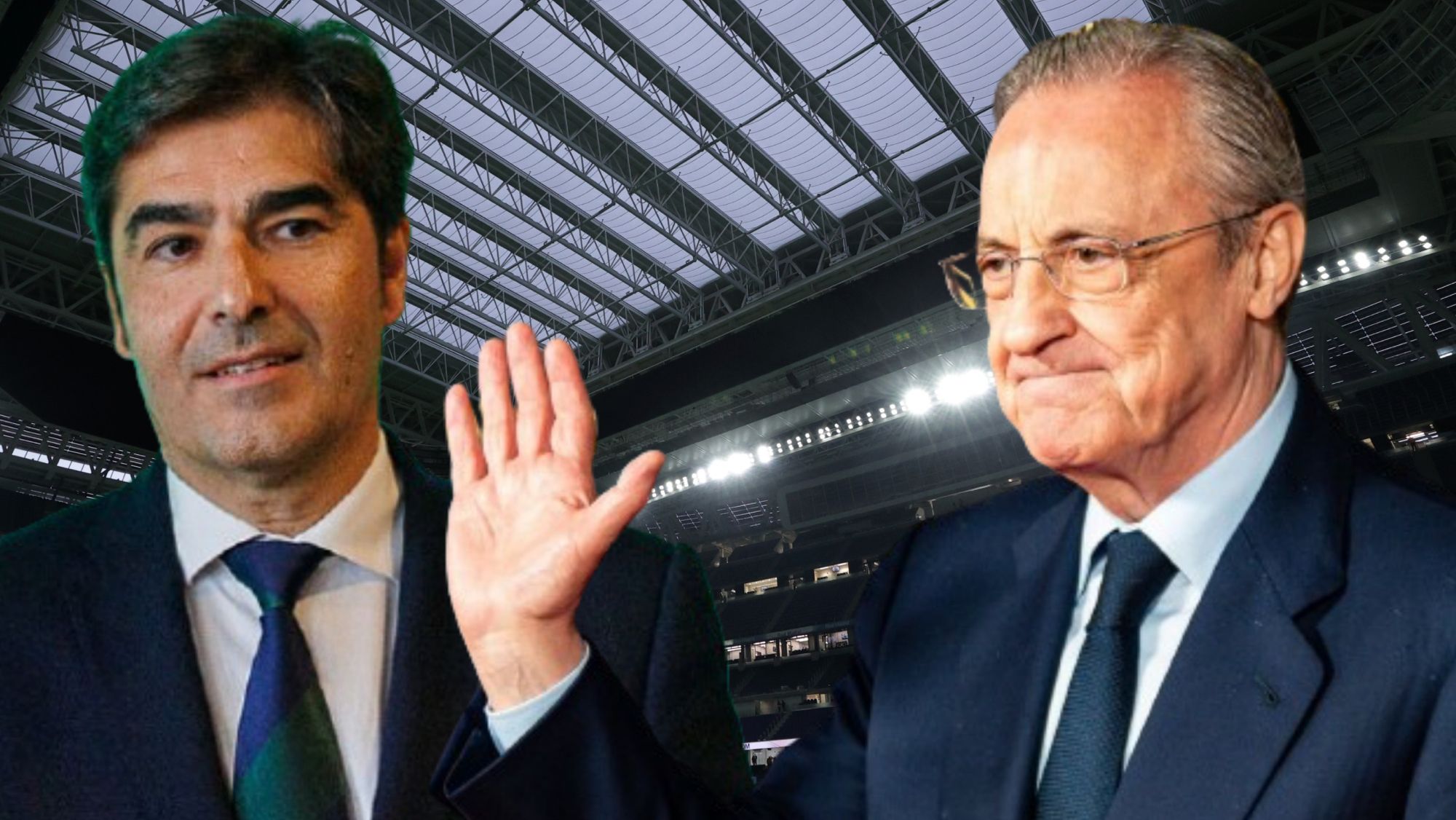 Conversación entre Florentino y Ángel Haro durante el partido en el Bernabéu: objetivo para 2025