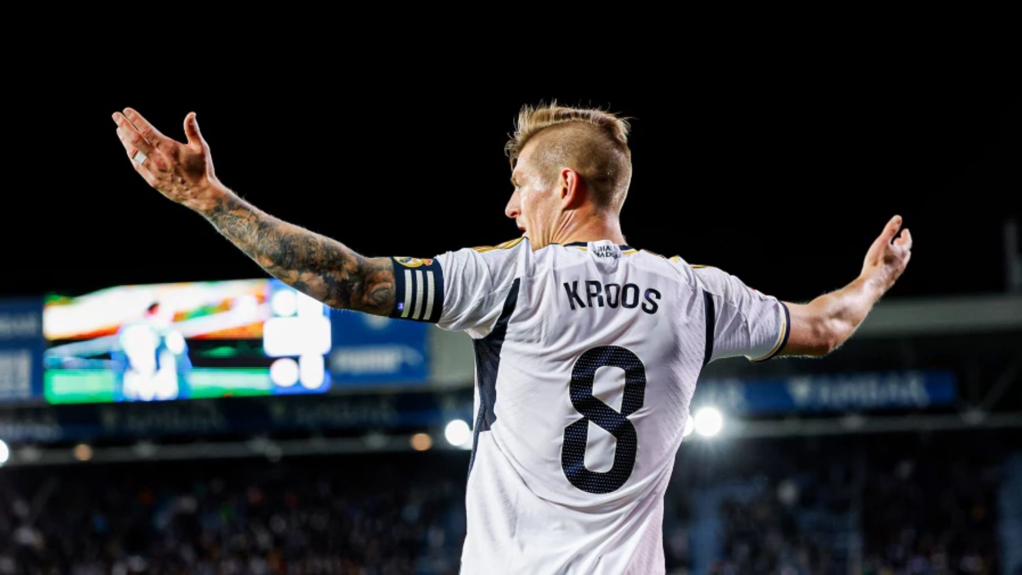 Toni Kroos, durante un partido con el Real Madrid.