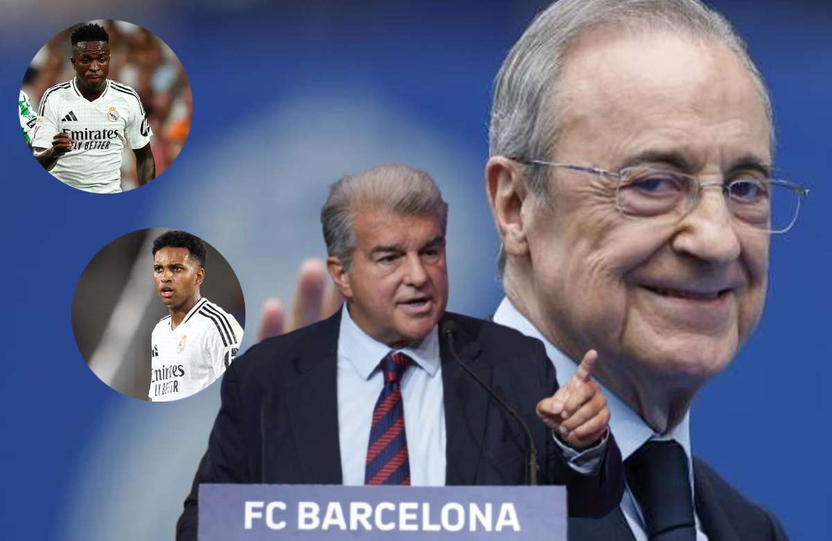 Florentino deja KO a Laporta con su plan por Vinicius y Rodrygo