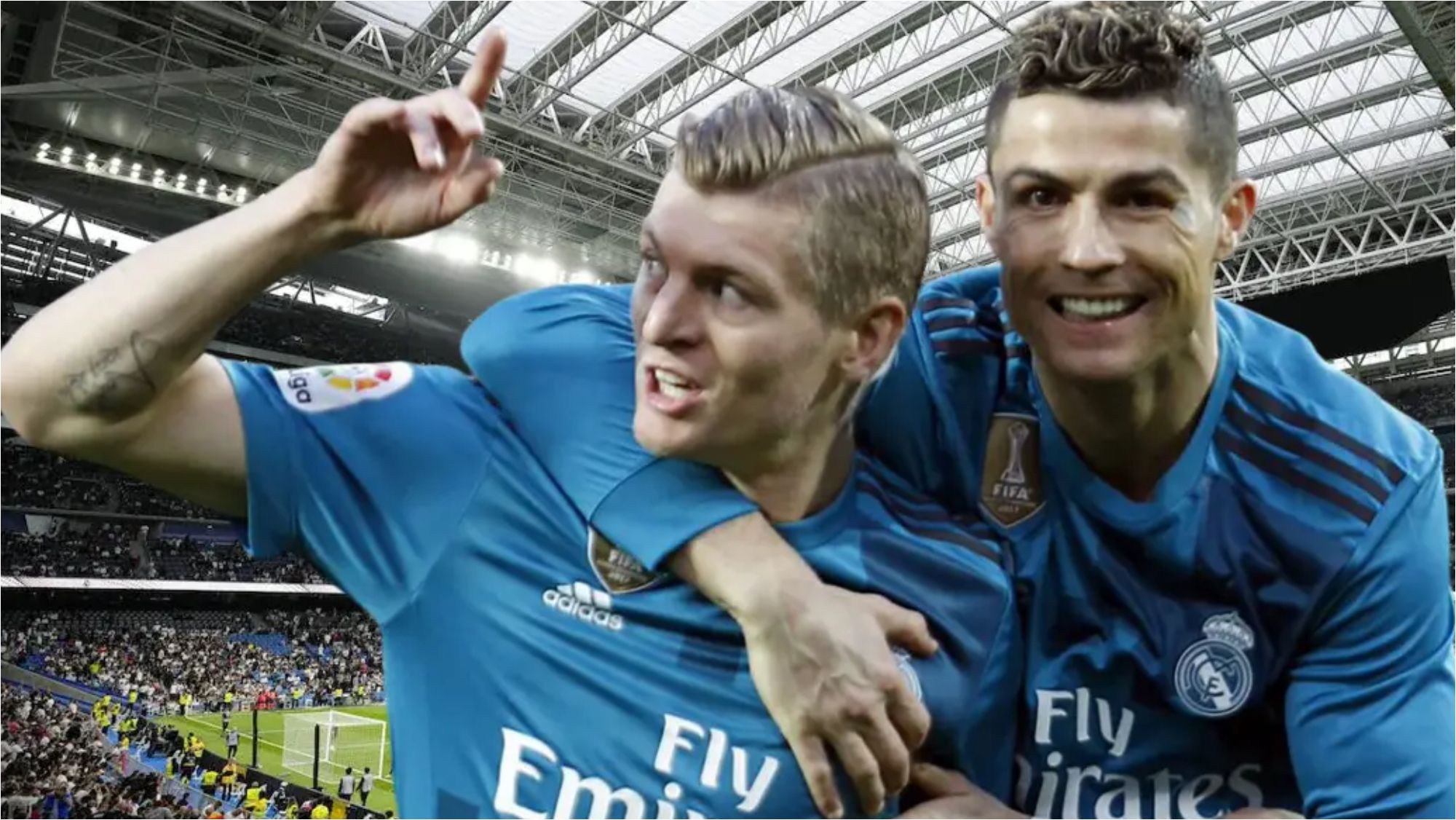 Toni Kroos y Cristiano Ronaldo.