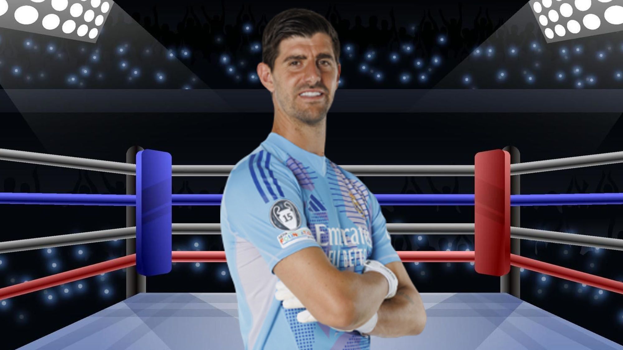 Courtois confiesa con qué jugador del Real Madrid se pelearía en un ring de boxeo