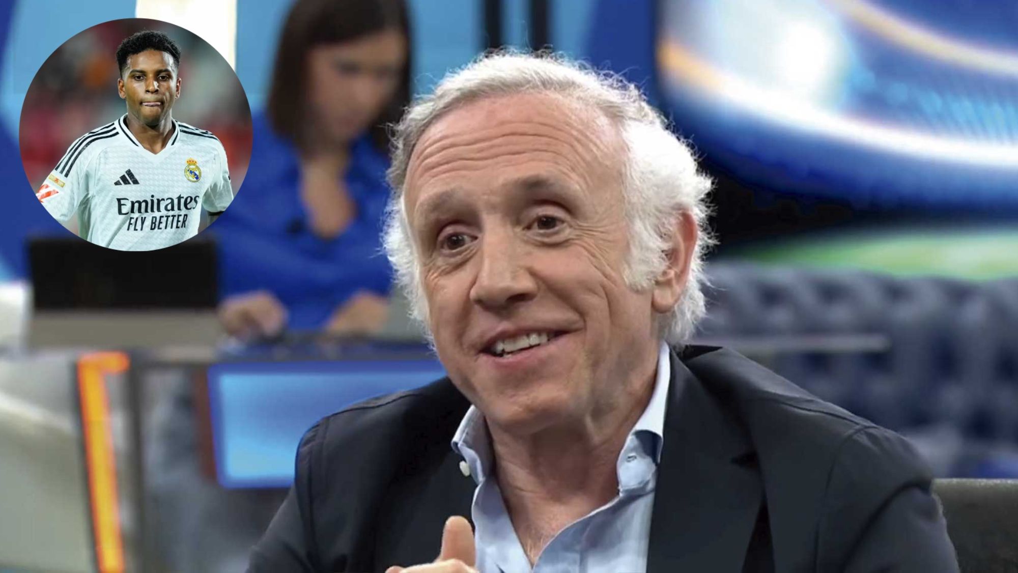 El periodista Eduardo Inda, director de 'OkDiario' en 'El Chiringuito de Jugones'.