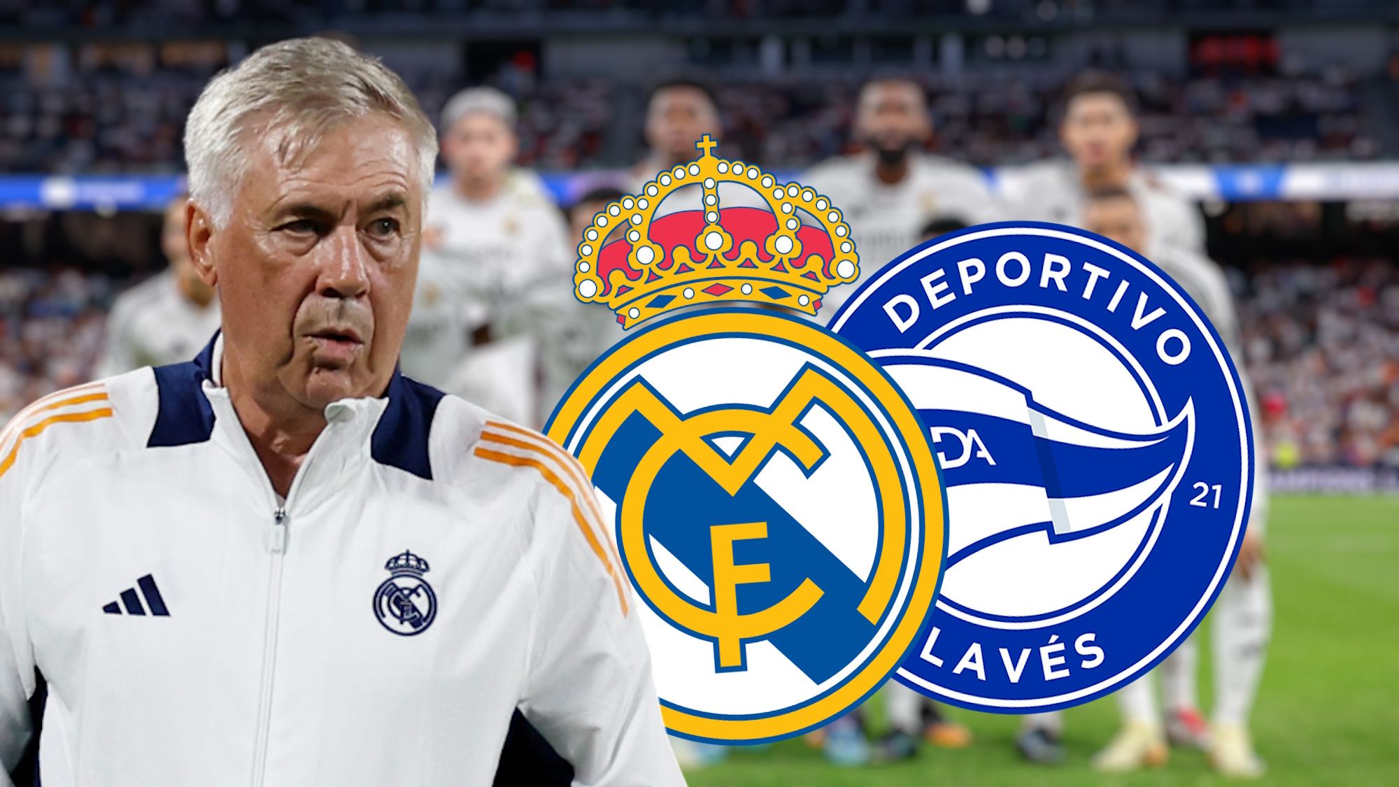 Oficial, Ancelotti sorprende con su once ante el Deportivo Alavés: dos sorpresas