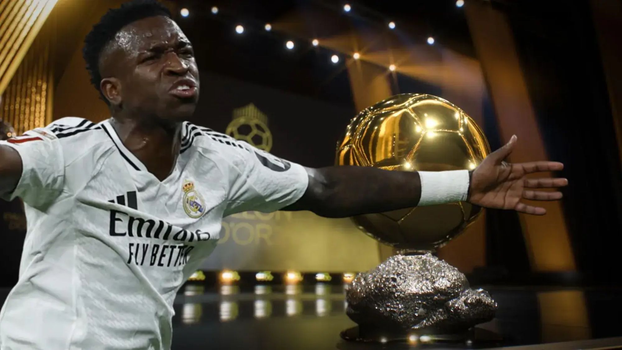 Vinicius es uno de los favoritos para llevarse el Balón de Oro.