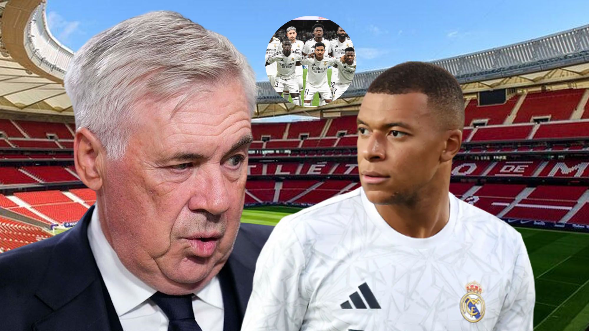 La lesión de Mbappé le empuja a la titularidad en el derbi: es el favorito de Ancelotti