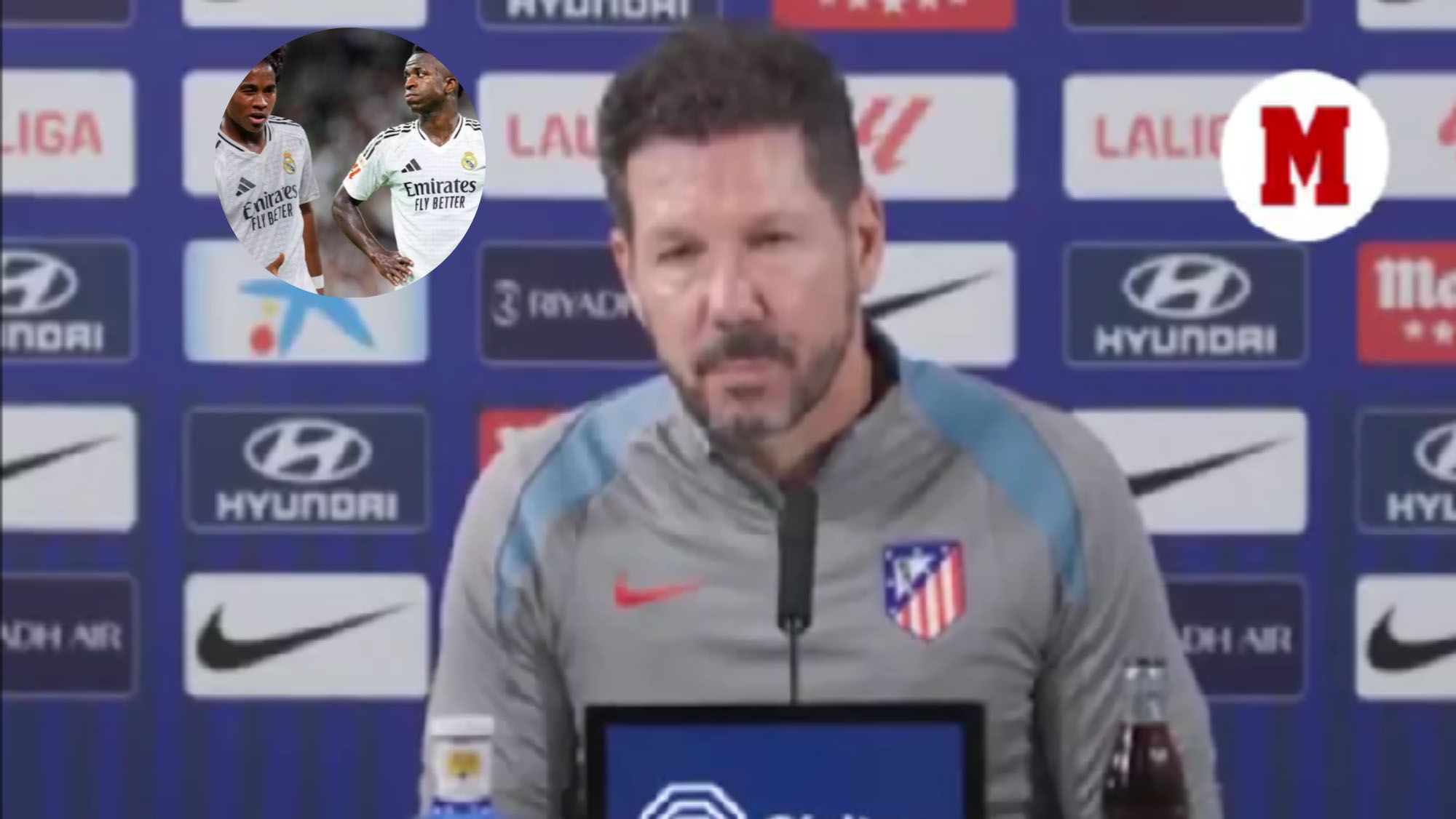 Simeone calienta el derbi con su llantina: lo que ha dicho de Endrick y Vinicius