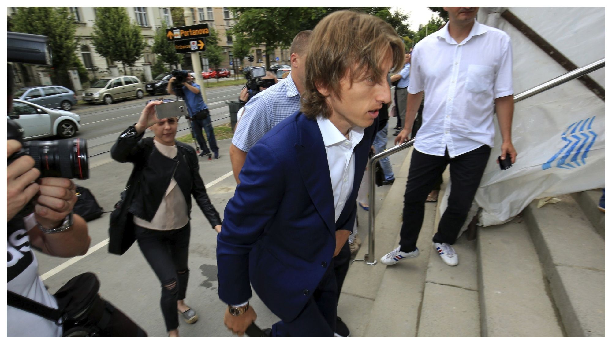 Luka Modric vestido de calle