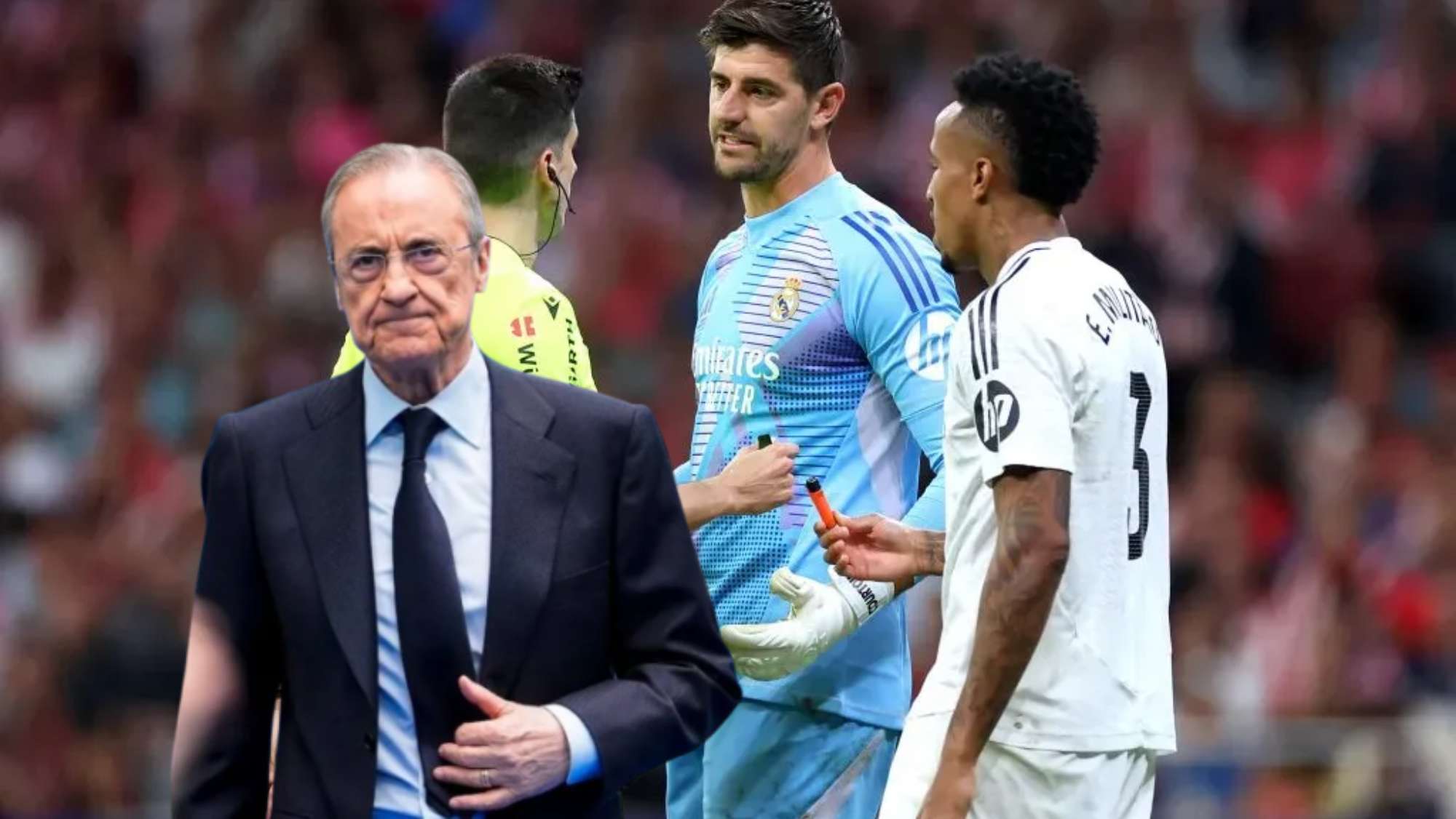 El gesto de Florentino en el derbi con el partido suspendido