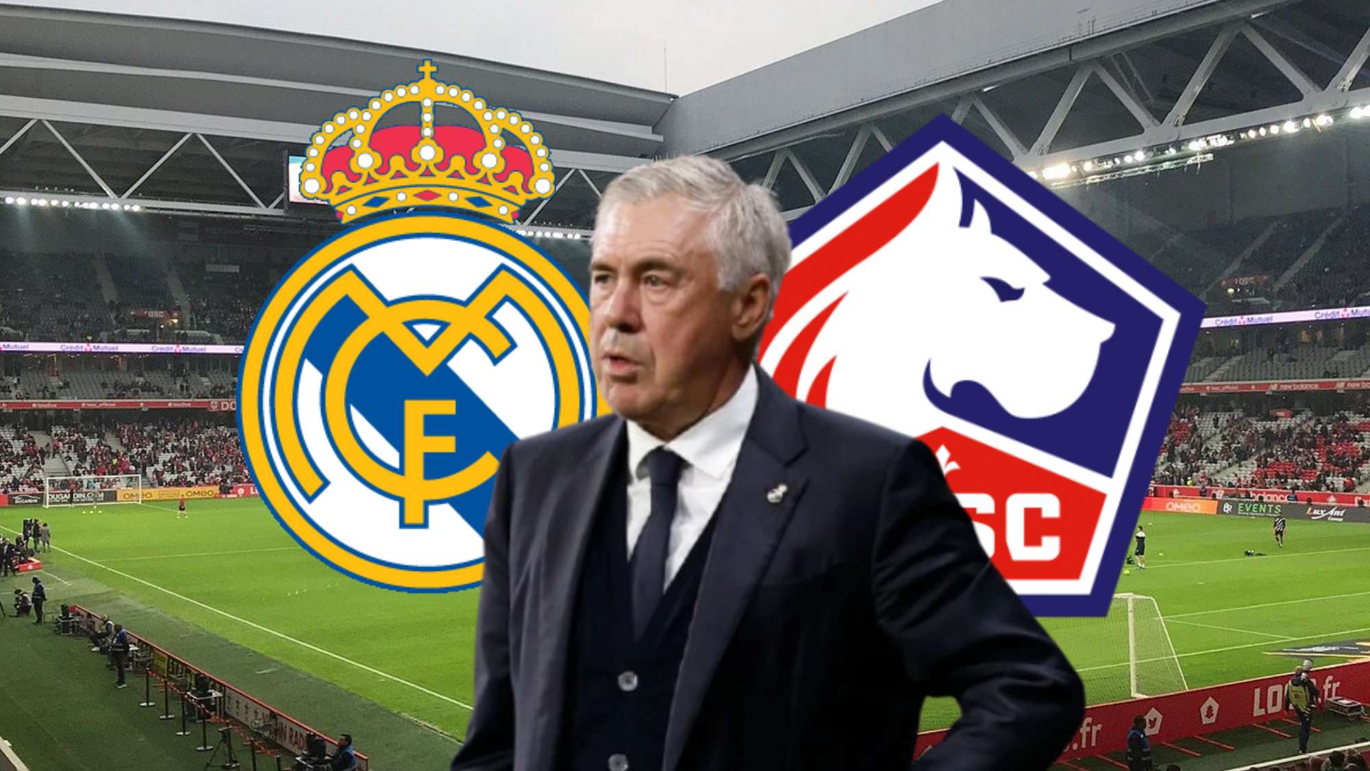 Ancelotti sorprende con dos rotaciones ante el Lille