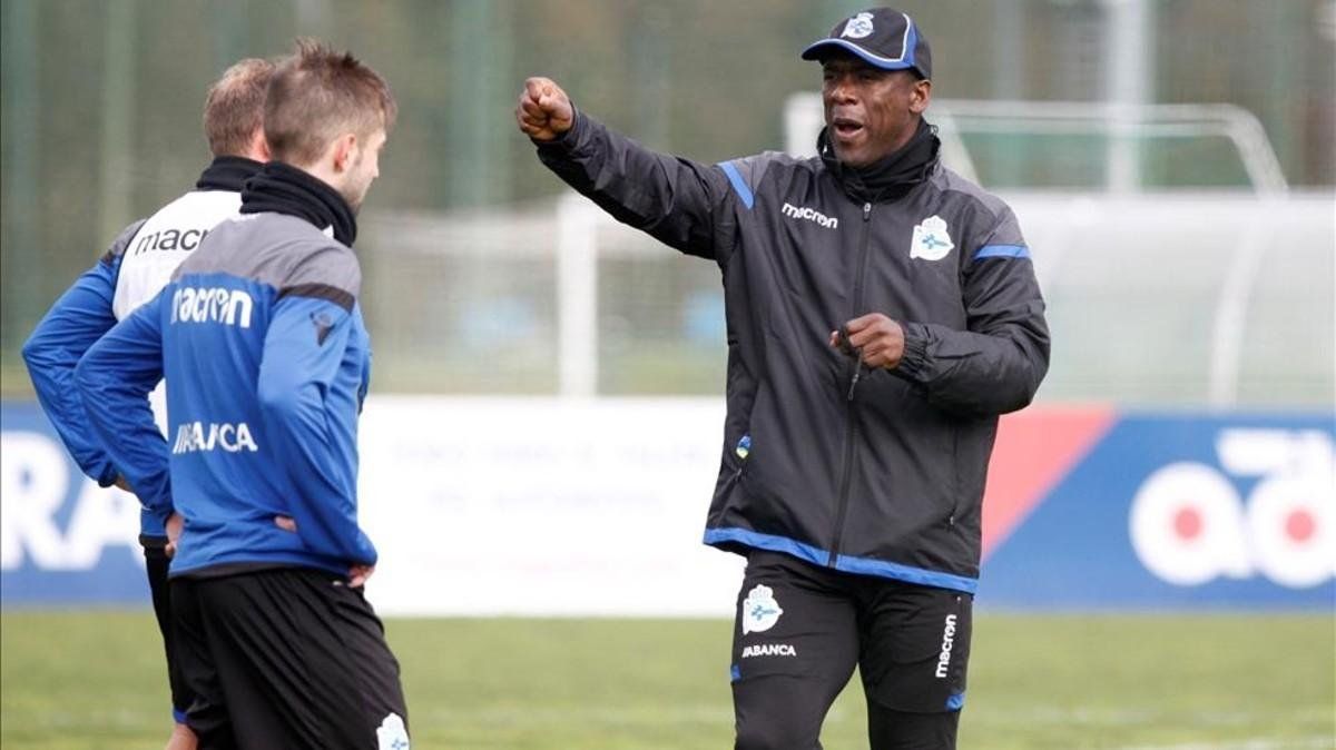 Clarence Seedorf entrenó al Deportivo de la Coruña