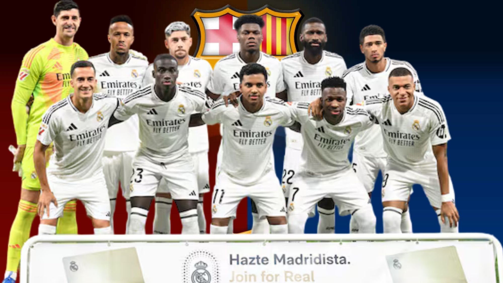 Una alineación titular reciente del Madrid.