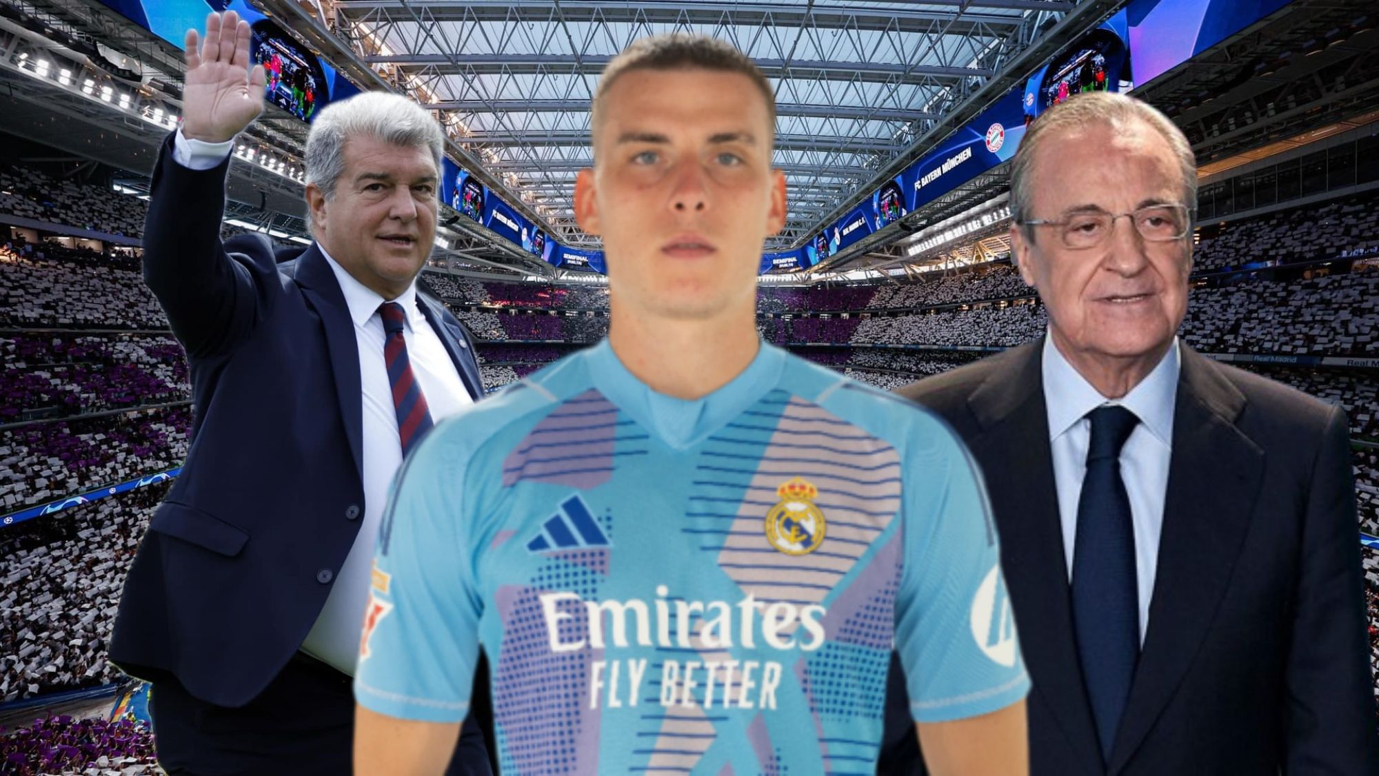 Hay sorpresa con el futuro de Lunin: el Barça llama a su puerta y el Madrid reacciona