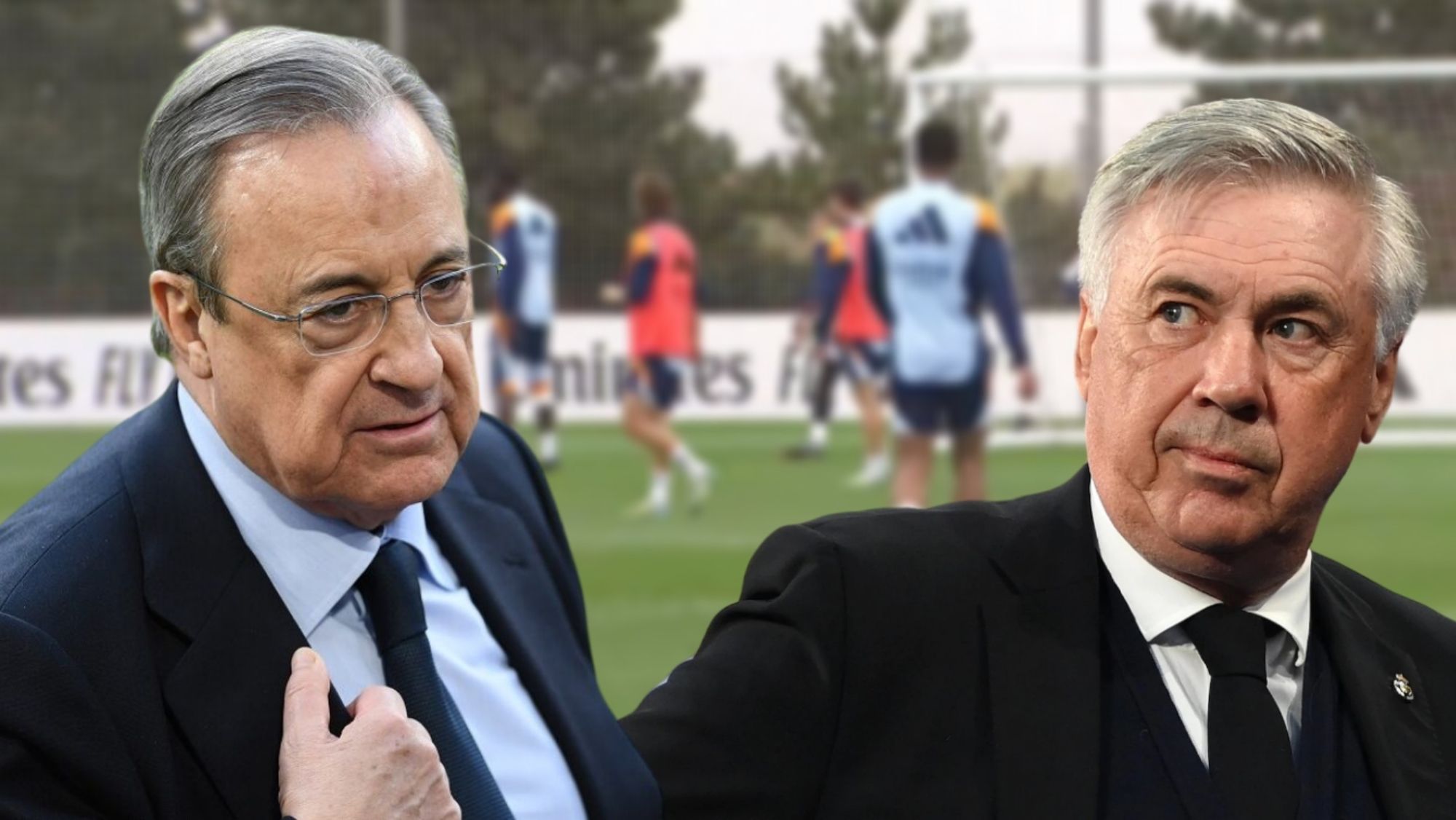 Florentino Pérez y Carlo Ancelotti.