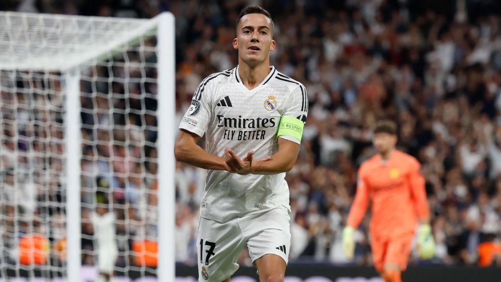 Lucas Vázquez, celebrando su gol contra el Borussia Dortmund, este martes.