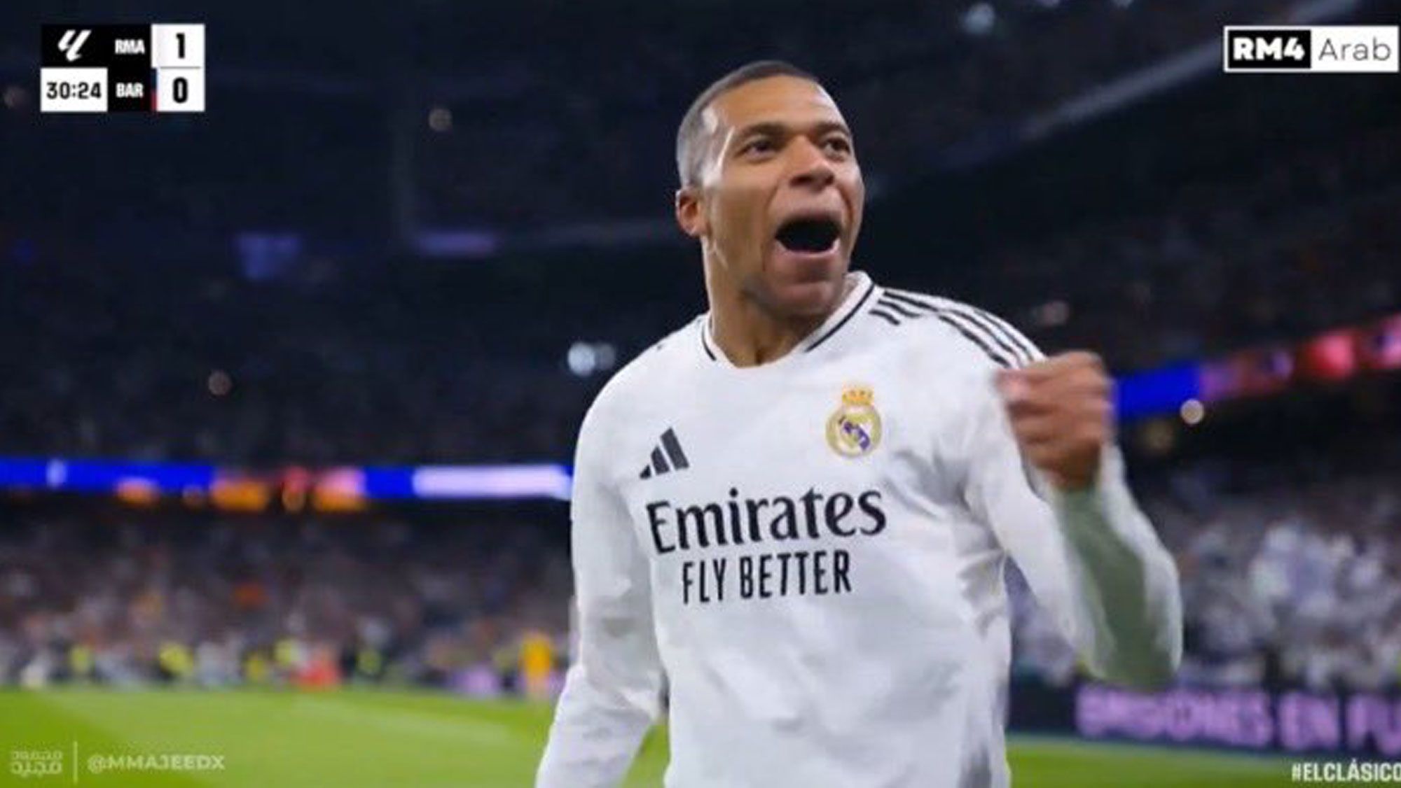 El gesto de Mbappé tras anular Sánchez Martínez su golazo ante el Barça: muy significativo