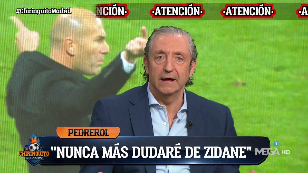 Pedrerol ha tenido varios encontronazos con Zidane