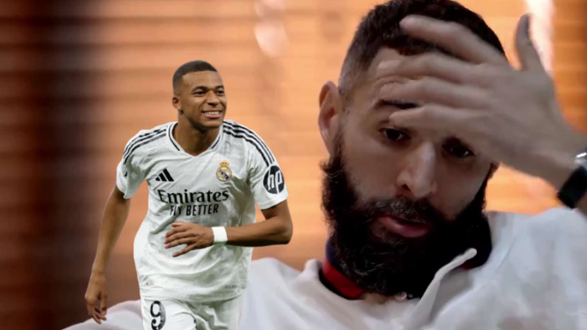 Benzema se sincera sobre Mbappé con Edu Aguirre