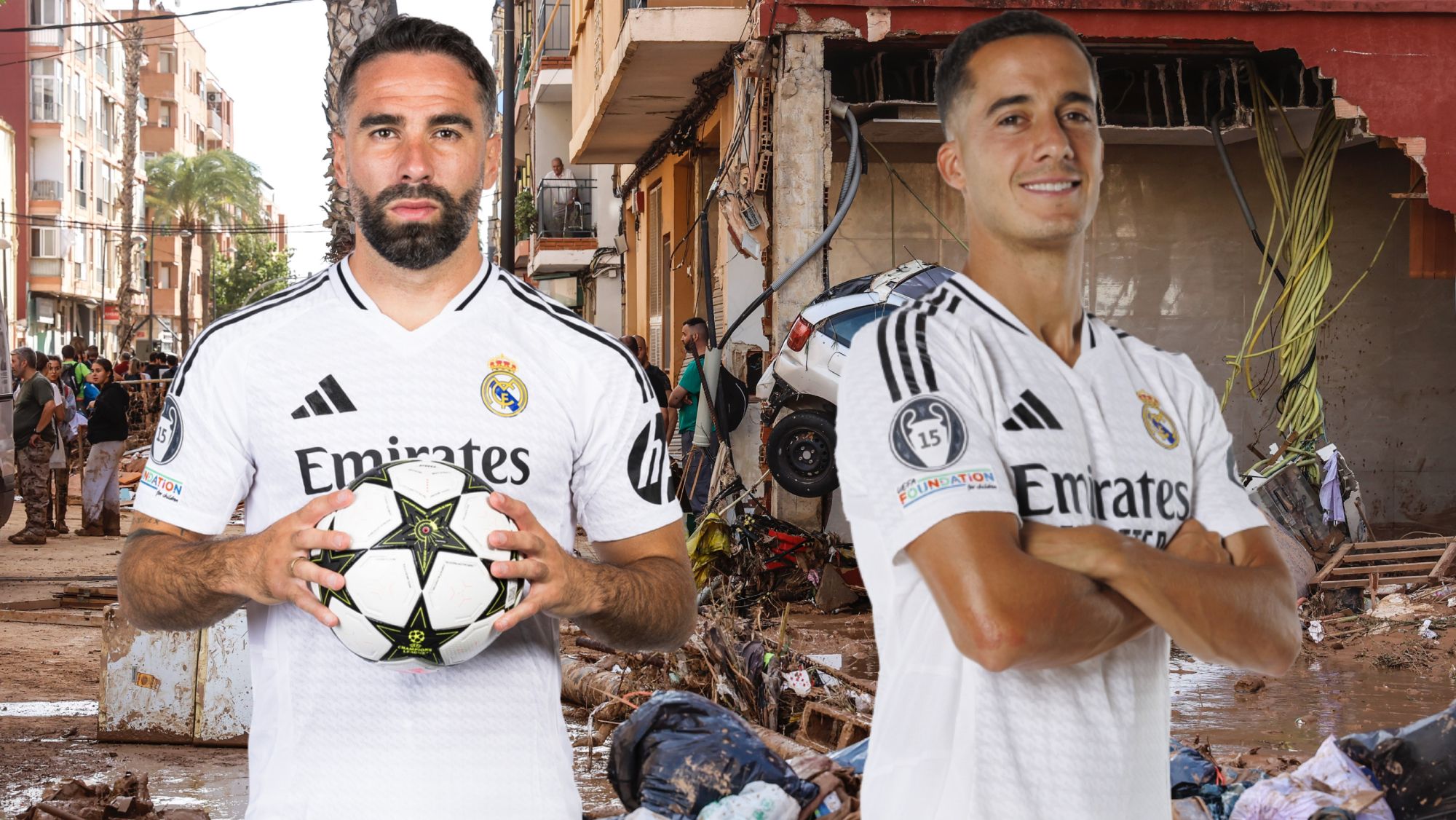 La rajada viral de Carvajal y Lucas Vázquez tras la DANA