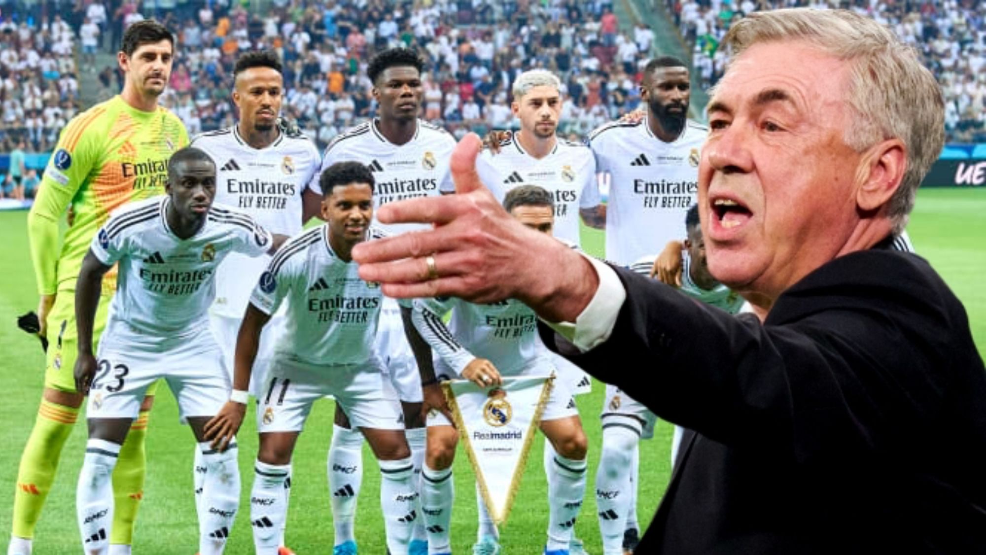 Carlo Ancelotti está en las últimas como entrenador del Madrid.