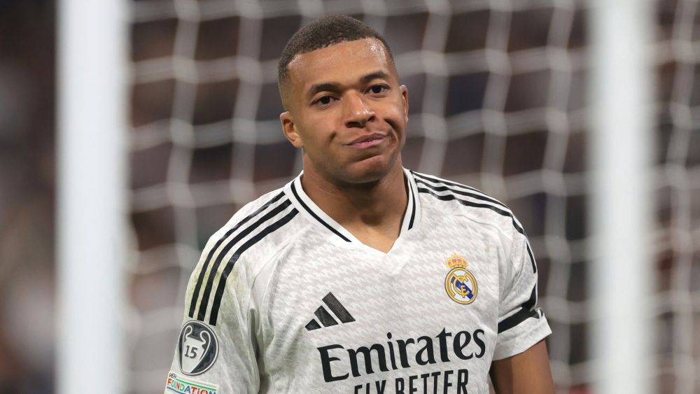 Mbappé con el Real Madrid en uno de los últimos partidos de los blancos.