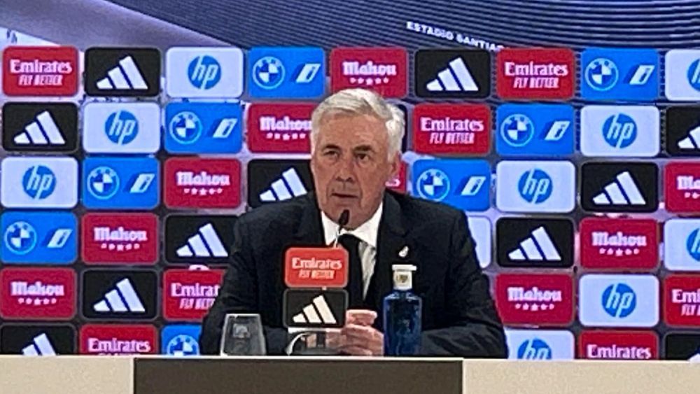 Ancelotti en sala de prensa