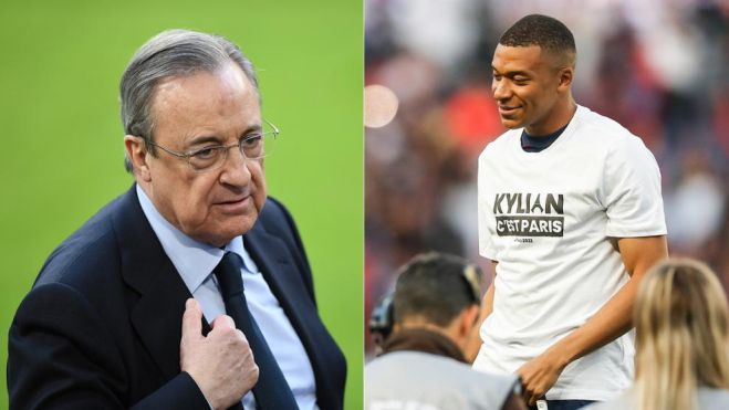 florentino perez y kylian mbappe