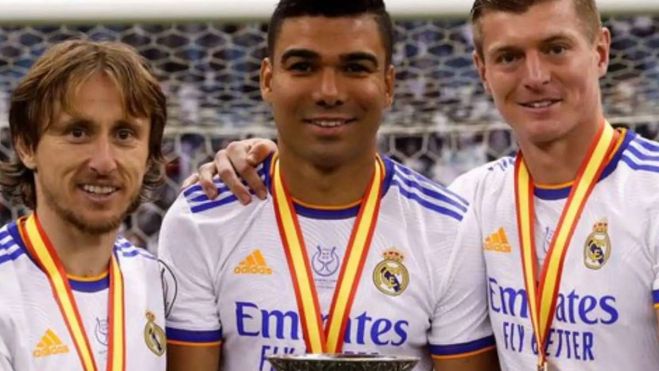 Casemiro, Modric y Kroos