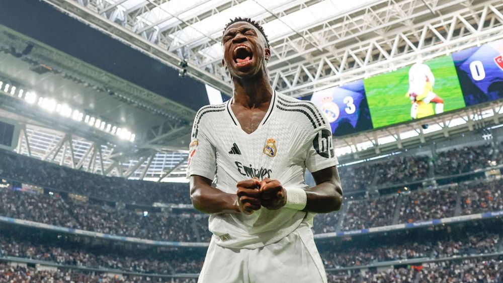 Vinicius celebrando un gol ante el CA Osasuna