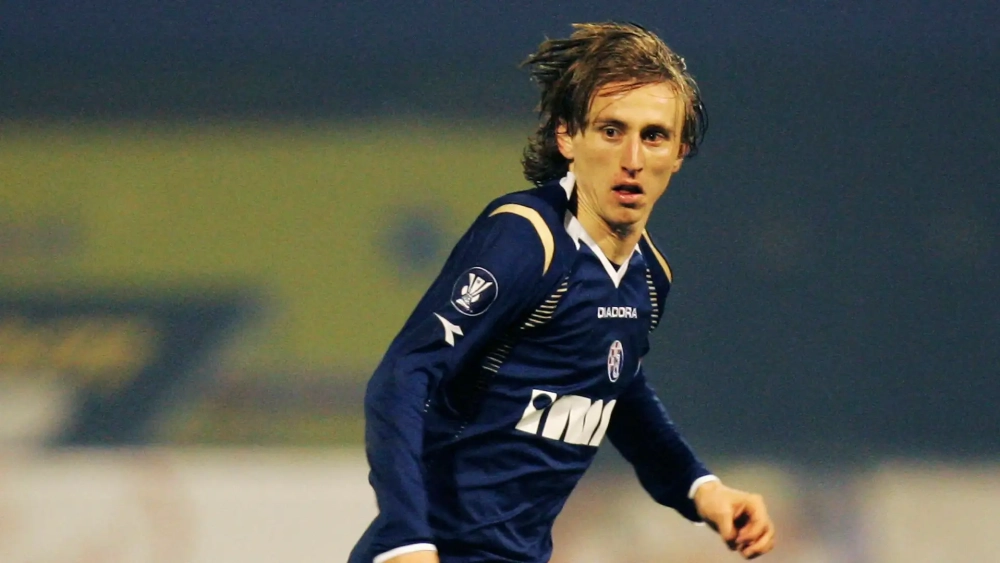 Luka Modric durante su etapa como jugador del Dinamo Zagreb.