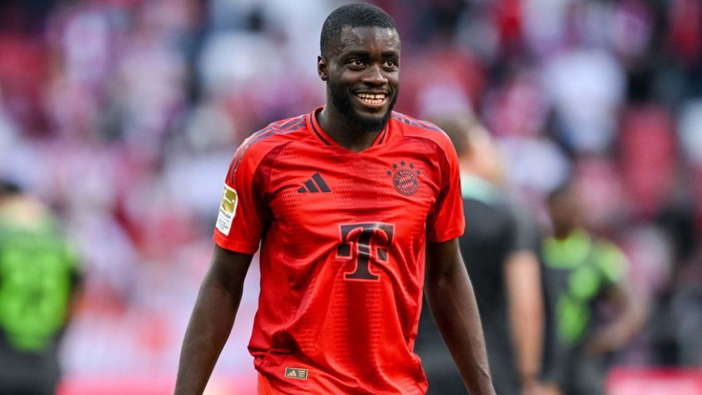 Dayot Upamecano, durante un partido del Bayern Múnich este curso.