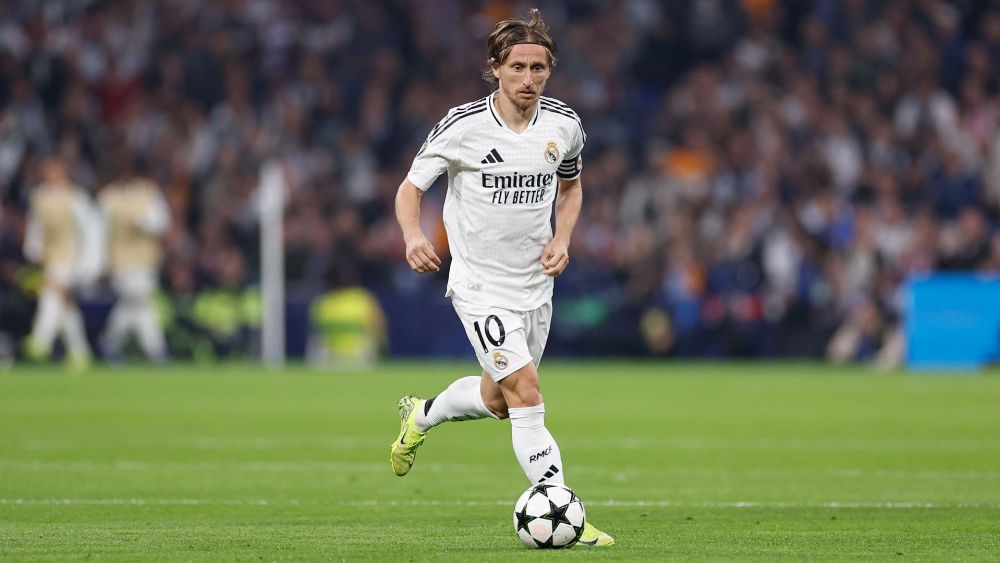 Luka Modric durante un partido de Champions