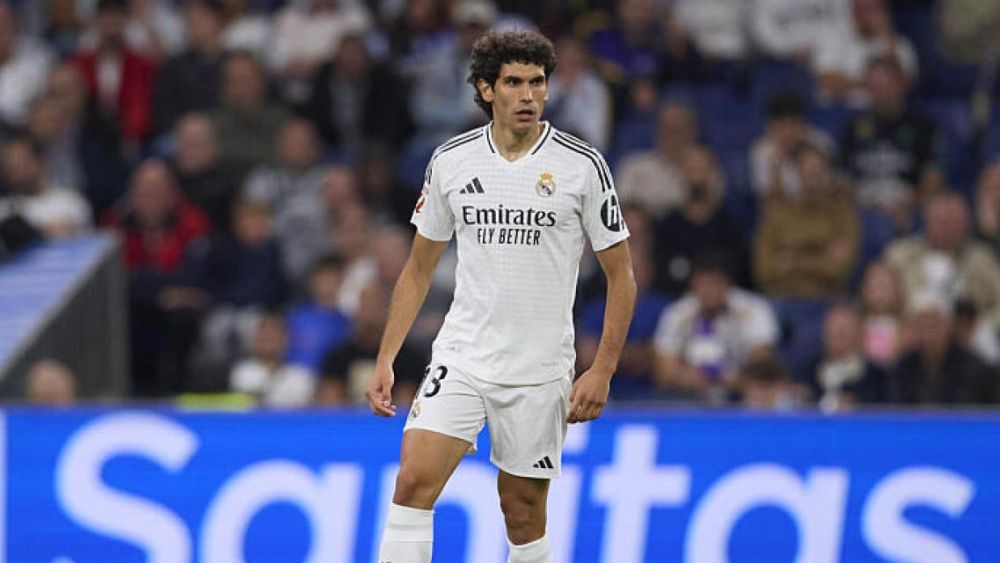 Jesús Vallejo en un partido con el Real Madrid