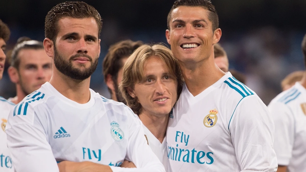 Cristiano y Nacho en el Real Madrid