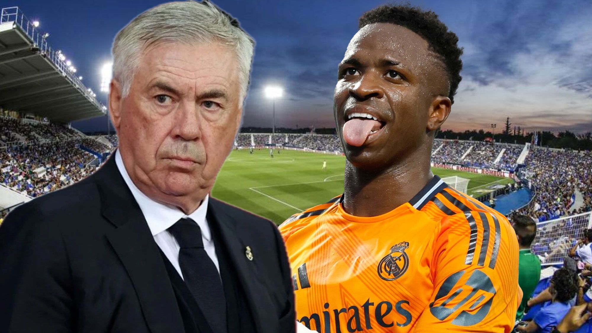 Ancelotti sorprende con un cambio táctico ante el Leganés que 'castiga' a Vinicius