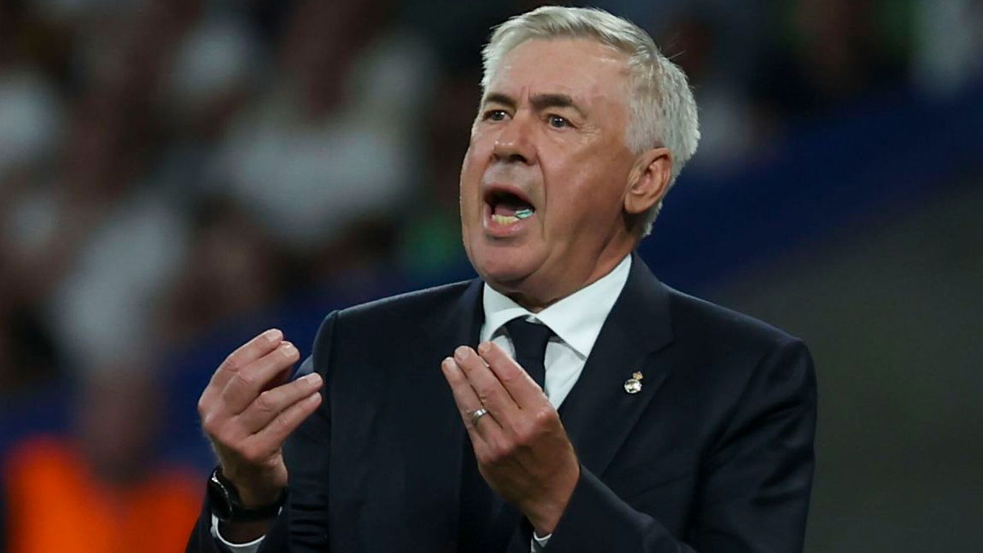 Ancelotti estalla en la banda tras una acción muy polémica en la frontal del área: “No puede ser…”