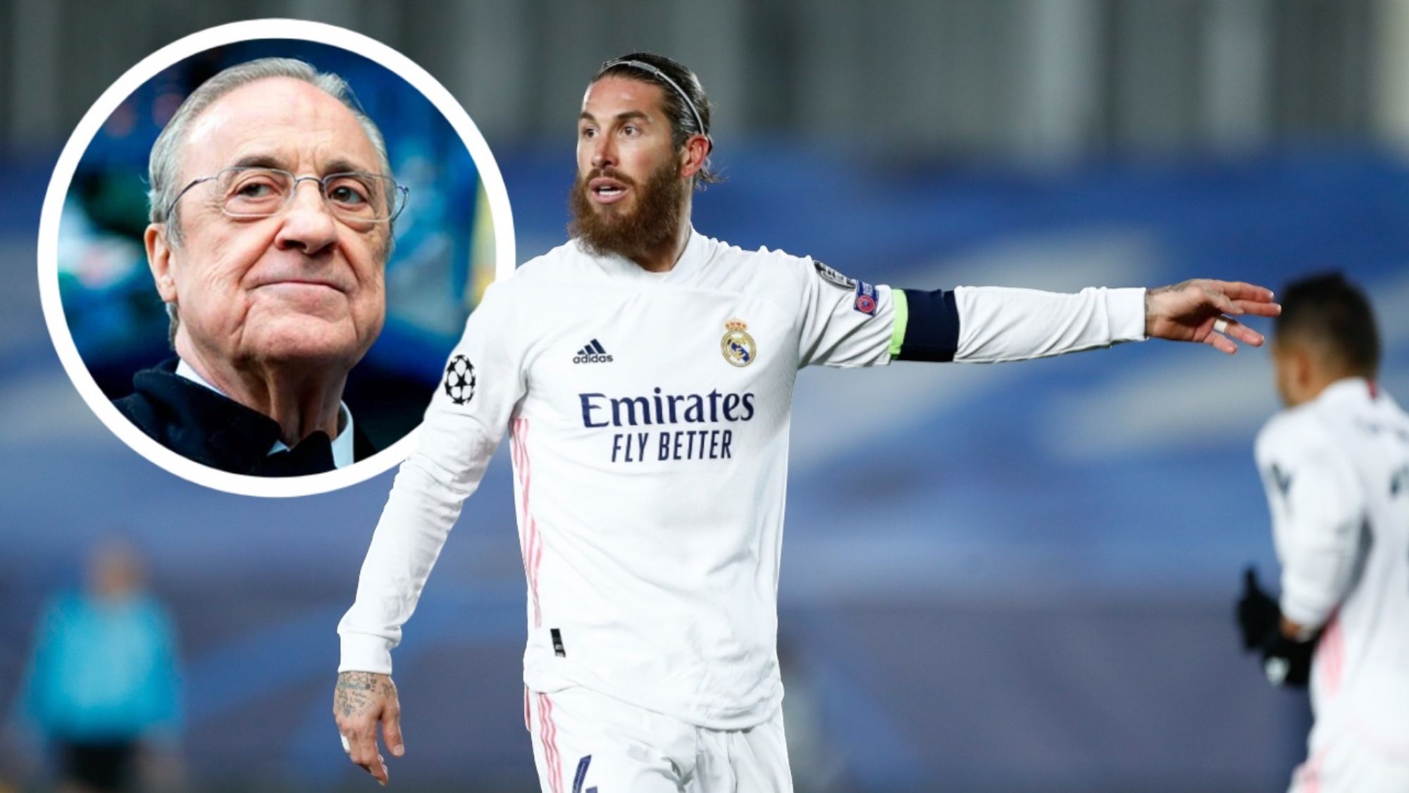 Sergio Ramos está a punto de firmar un nuevo contrato y Florentino Pérez lo acepta.