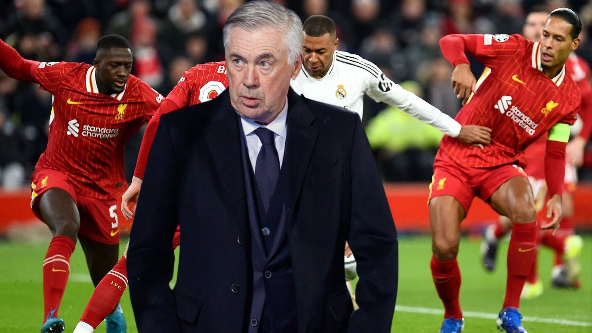 Ancelotti lanza un mensaje a su afición después de perder en Anfield