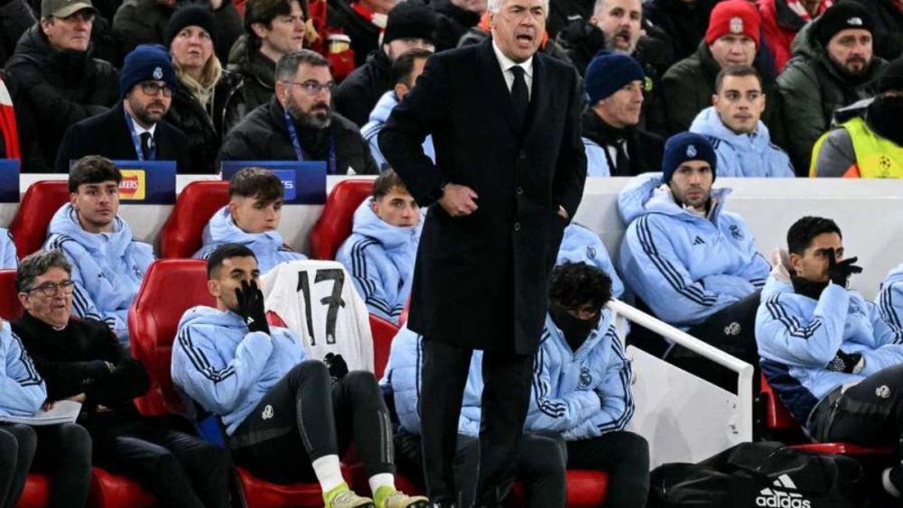 Ancelotti durante el encuentro