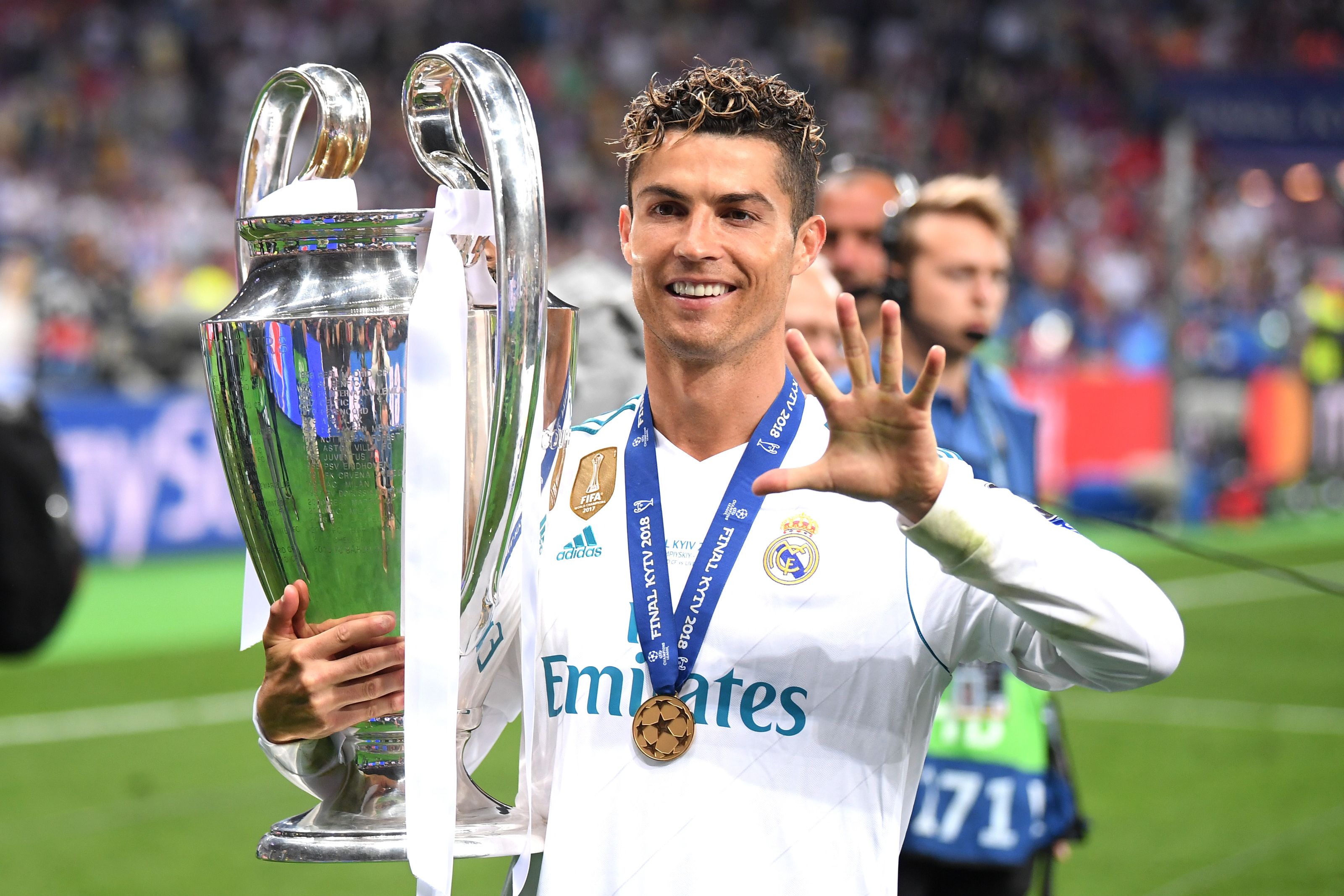 Cristiano Ronaldo levantó cuatro Champions como madridista