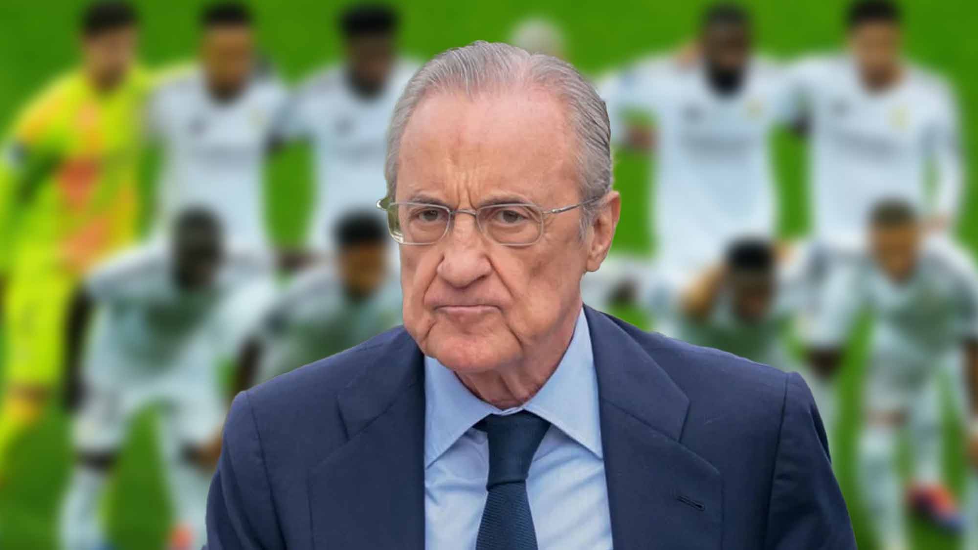 Florentino con plantilla Real Madrid