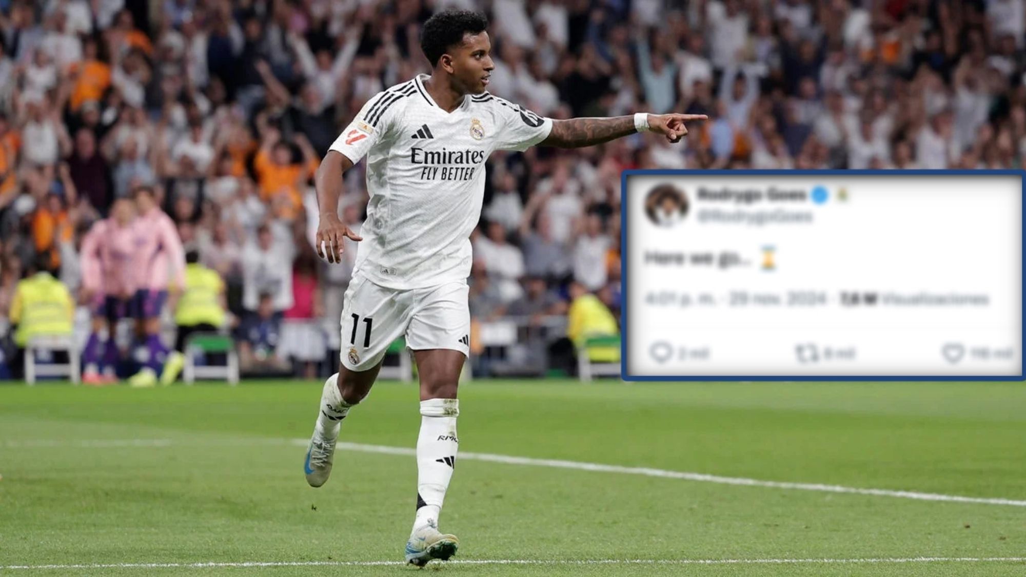 Rodrygo Goes podría estar disponible muy pronto para Carlo Ancelotti tras su lesión de hace tres semanas.