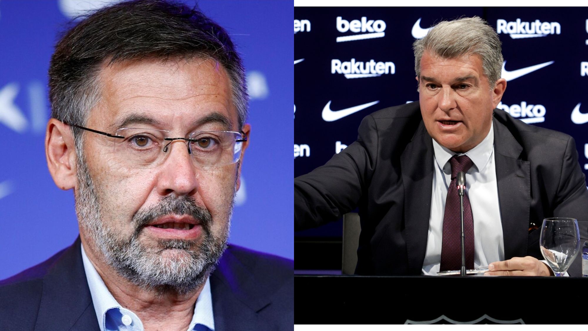 Bartomeu monta un escándalo y acusa a Laporta de ser el protagonista de un error histórico