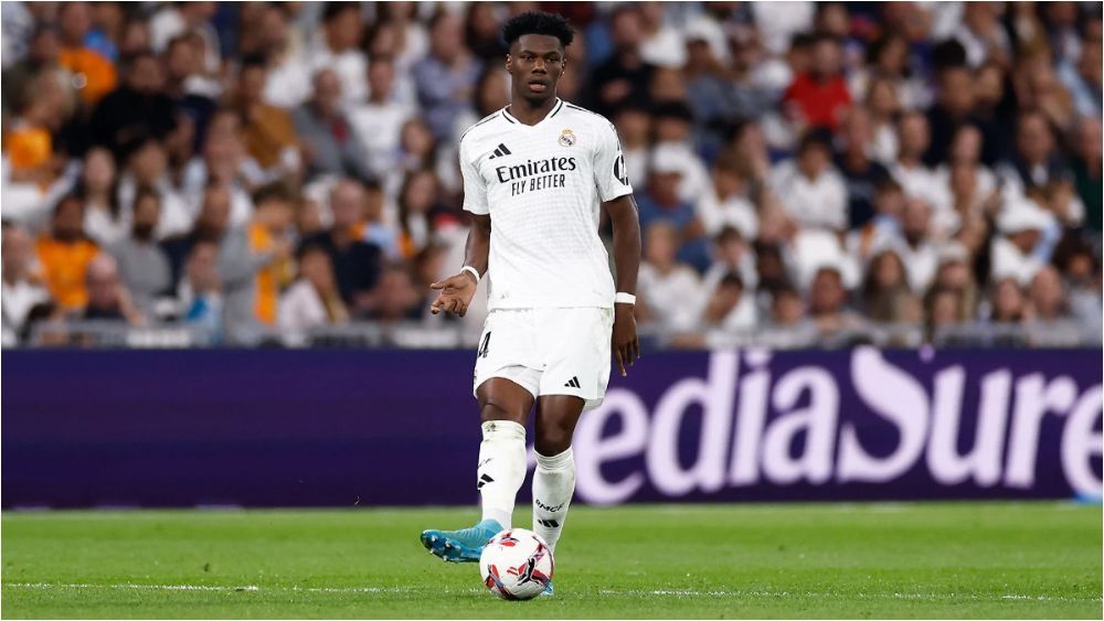 Aurelién Tchouameni, en un partido de esta temporada con el Real Madrid.