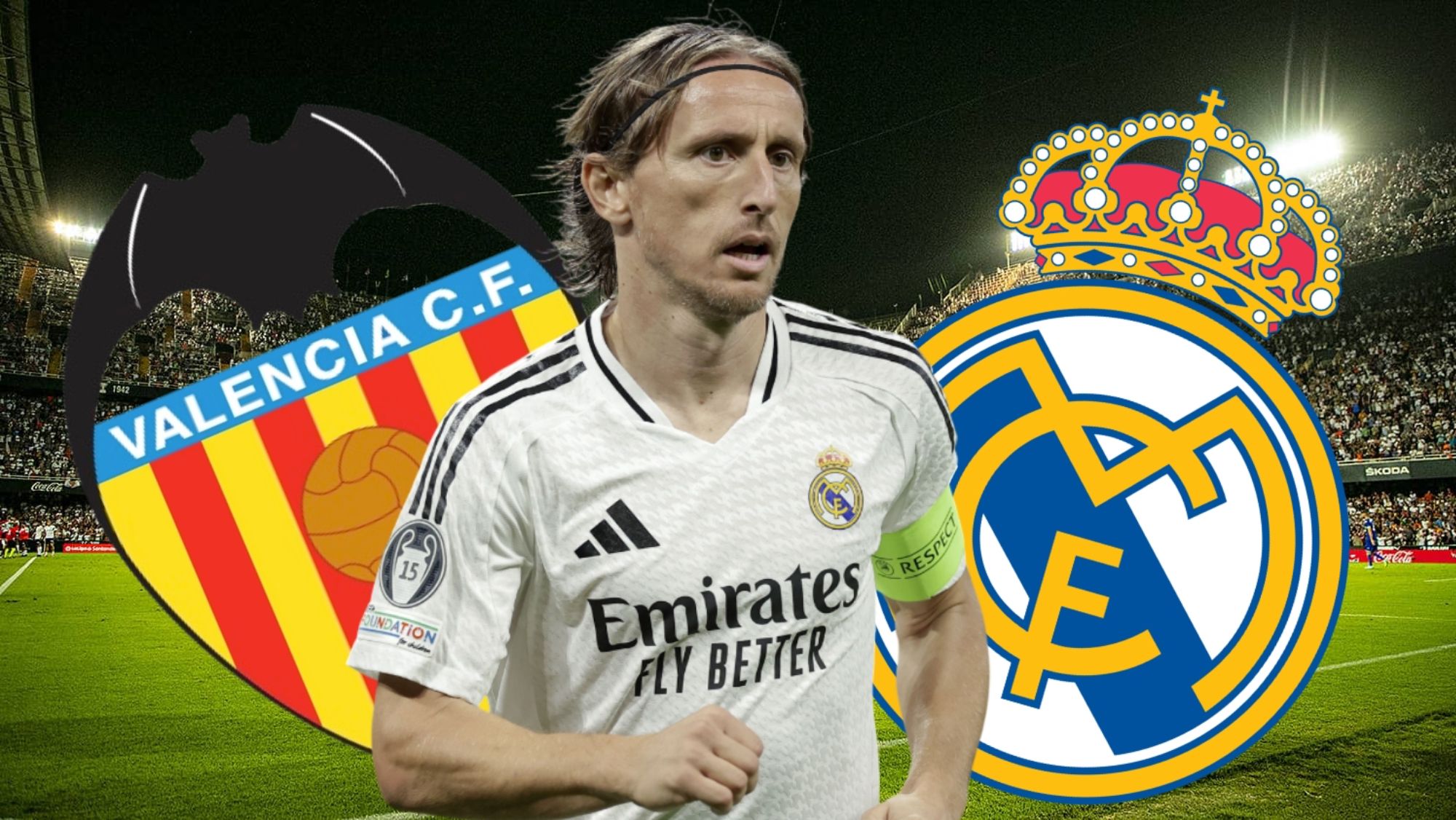 Luka Modric, pendiente de cuándo se jugará finalmente el partido entre el Valencia y el Real Madrid.