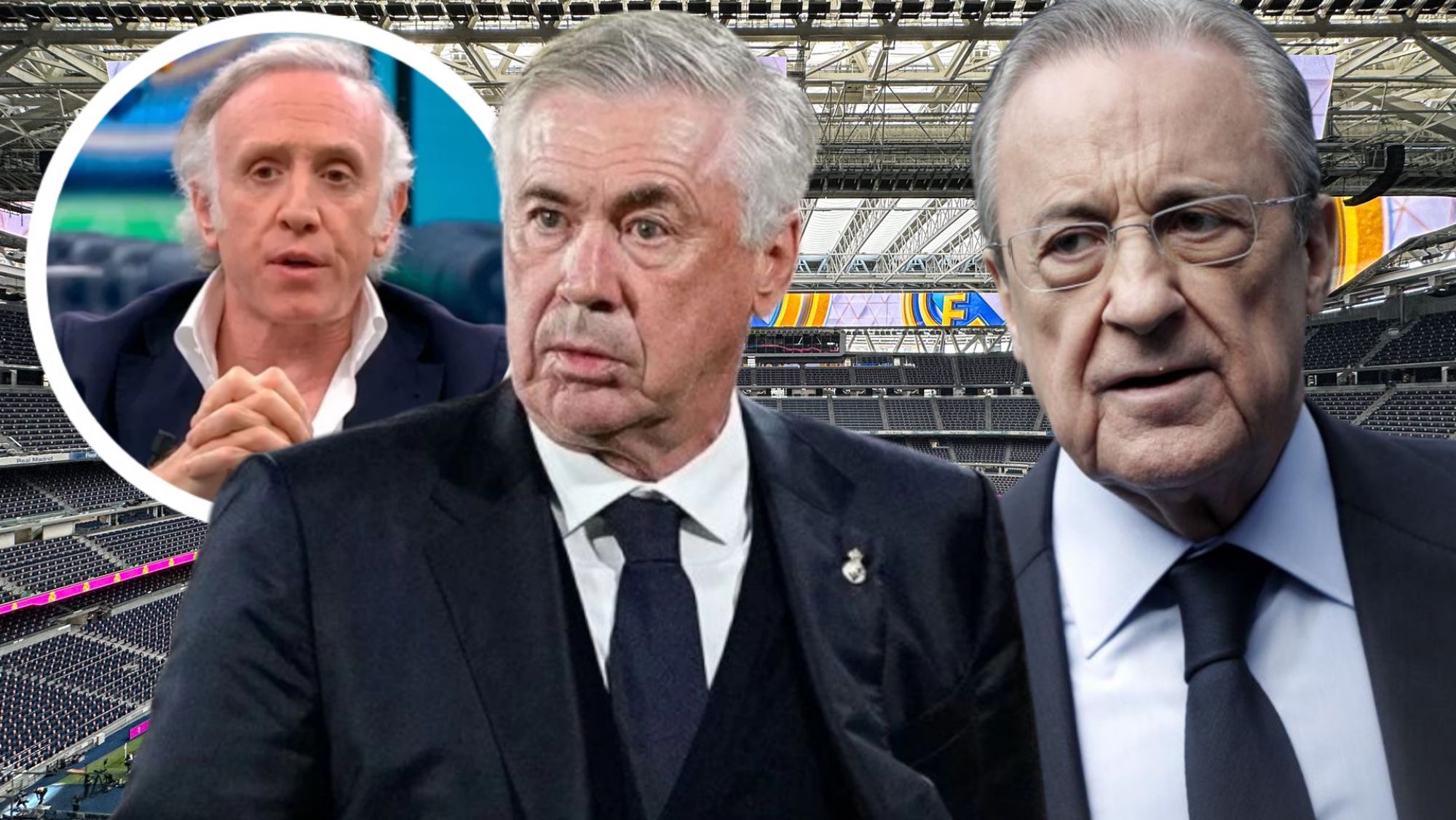 Eduardo Inda desvela el cabreo que tiene Florentino Pérez con Carlo Ancelotti.