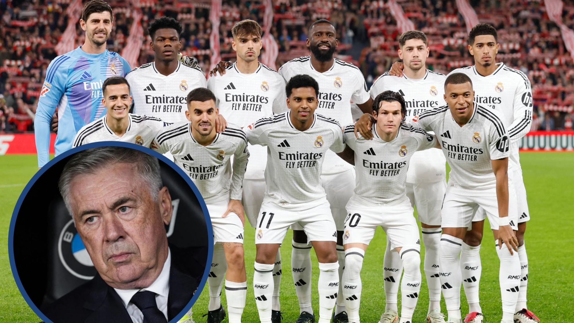 Carlo Ancelotti tiene una baja muy importante para el partido del próximo martes contra la Atalanta en Champions.