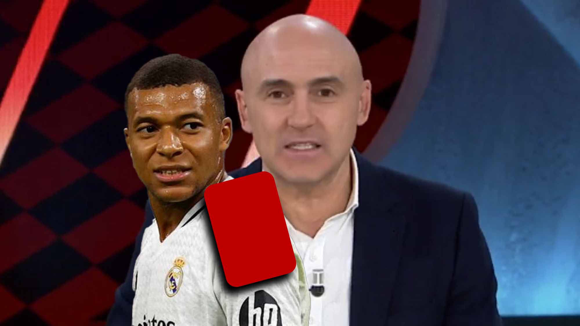 Maldini serio en programa con Mbappé y tarjeta roja