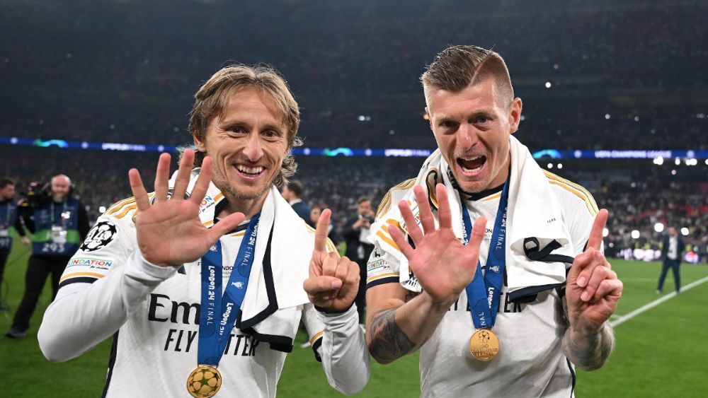 Luka Modric y Toni Kroos han conseguido seis Copas de Europa, algo que sólo había logrado antes Paco Gento.